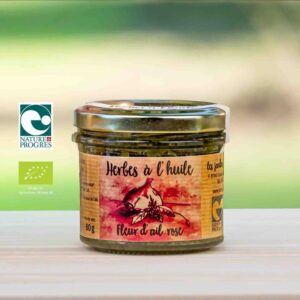 Pesto à la fleur d’ail rose bio