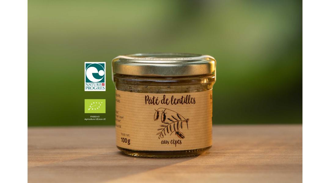 Pâté de lentilles aux cèpes
